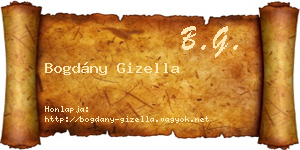 Bogdány Gizella névjegykártya